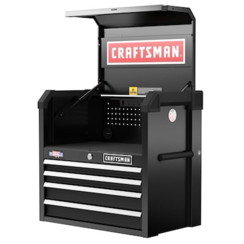 craftsman 2000 series 26.68-in w x 24.7-in h x 16.32-in d 4 -drawer steel tool chest 