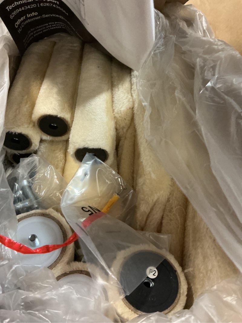 Condition photo showing Good Condition for 44 inch cat tree tower, multi-level trees with scratching posts, pet house with round platform, toy balls, hammock basket, indoor cat condo for cats of all ages, beige beige 22.44"*17.52"*44.49"
