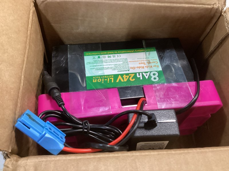 Condition photo showing Good Condition for 24v 8ah li-ion battery for disney princess carriage, ride on car battery, black and blue