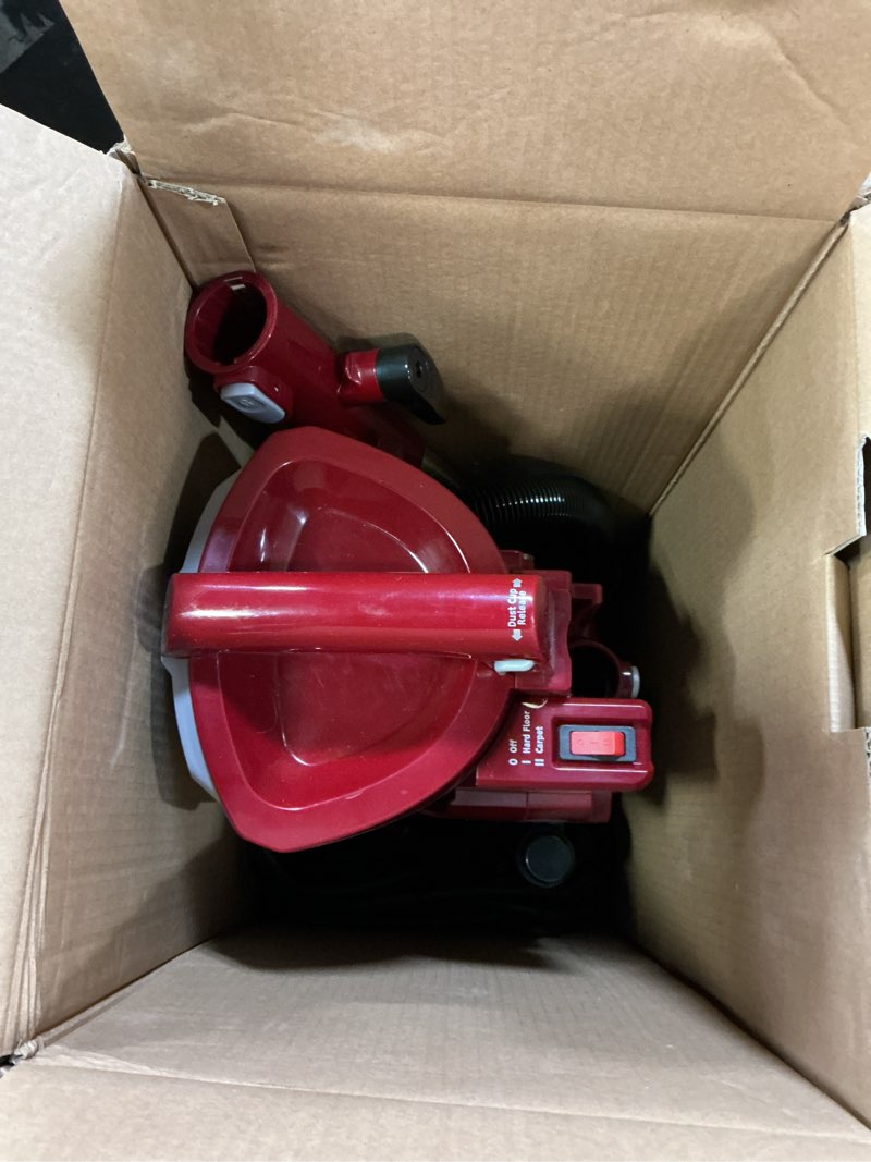 Condition photo showing As Is for shark zu561 navigator lift-away speed self cleaning brushroll lightweight upright vacuum with hepa filter, red peony navigator lift-away w/self-clean brush