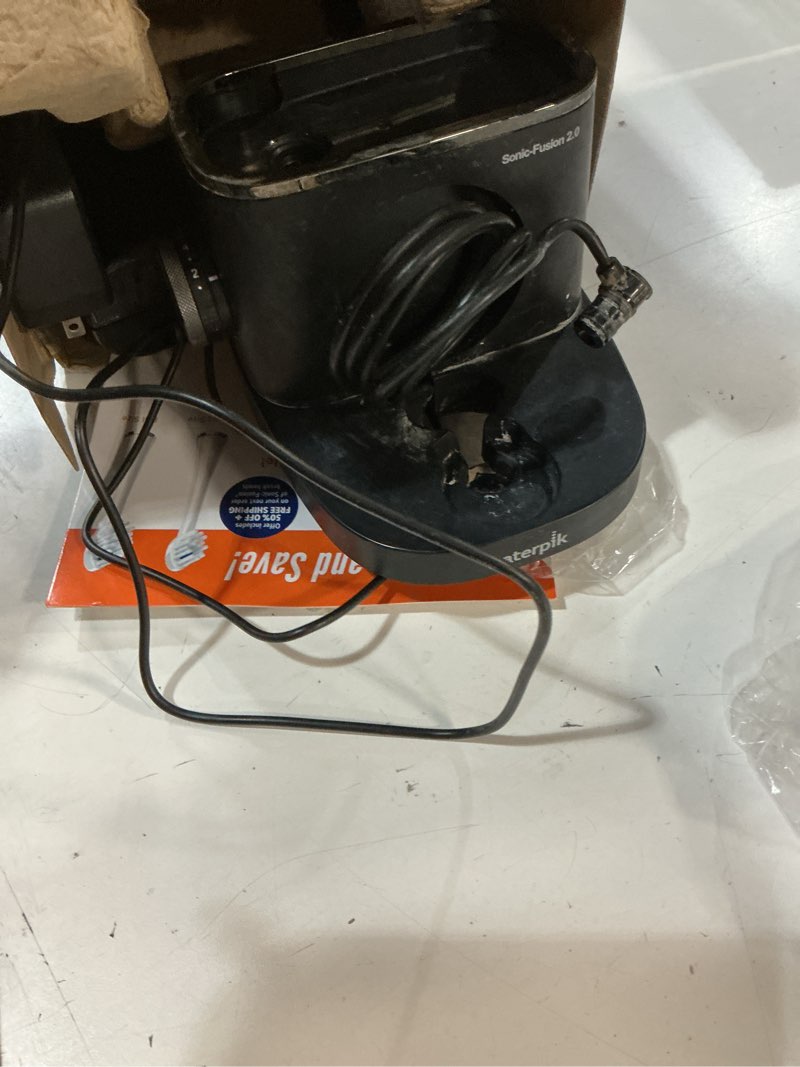 Condition photo showing As Is for Waterpik Sonic-Fusion 2.0 Professional Flossing Electric Toothbrush with Water Flosser Combo In One, Black SF-04, Packaging May Vary Black Version 2.0