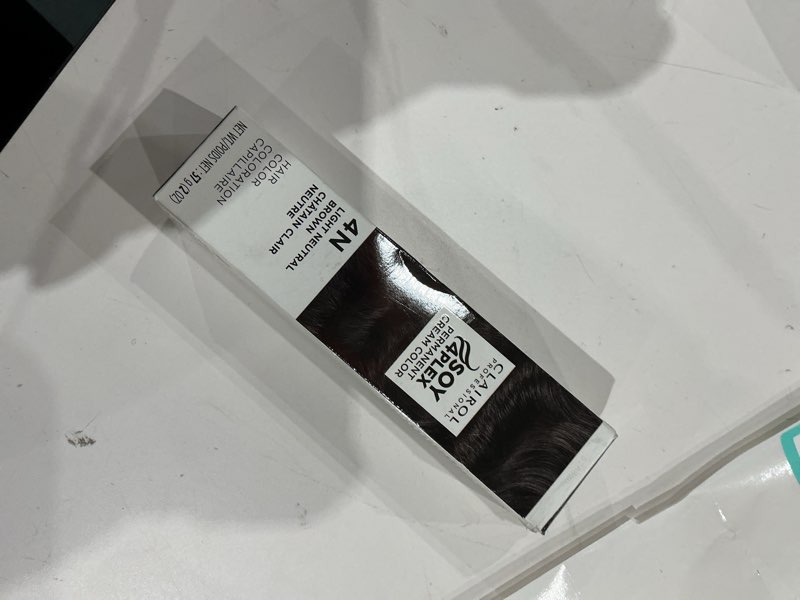 Condition photo showing Good Condition for clairol professional permanent cream hair color | blonde, brown, black, & red-violet shades for 100% gray coverage | deep conditioning & fade resistant results black & brunette 4n light neutral brown