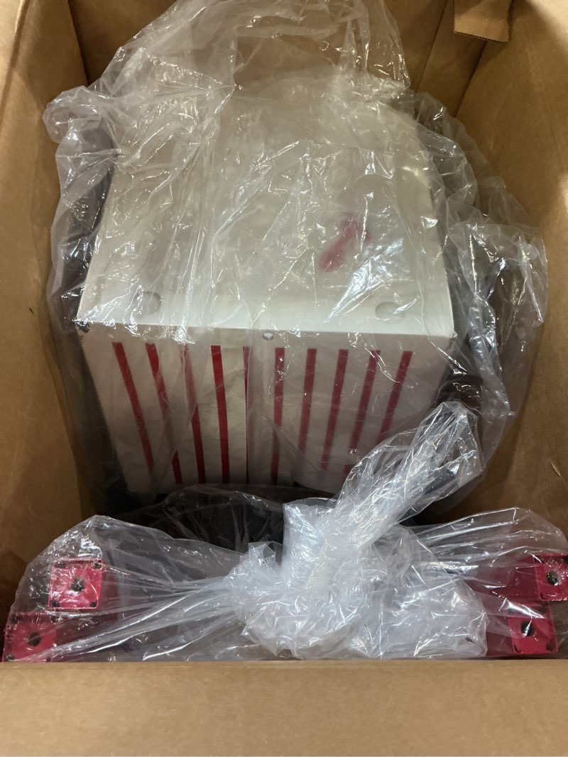 Condition photo showing As Is for Nostalgia Popcorn Maker Machine - Professional Cart With 2.5 Oz Kettle Makes Up to 10 Cups - Vintage Popcorn Machine Movie Theater Style - Red & White Red & White 2.5 Oz Vintage Classic