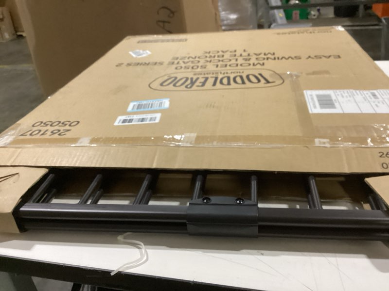 Toddleroo by North States - Easy Swing & Lock Baby Gate Series 2: Metal Safety Gate for Stairs & Doo