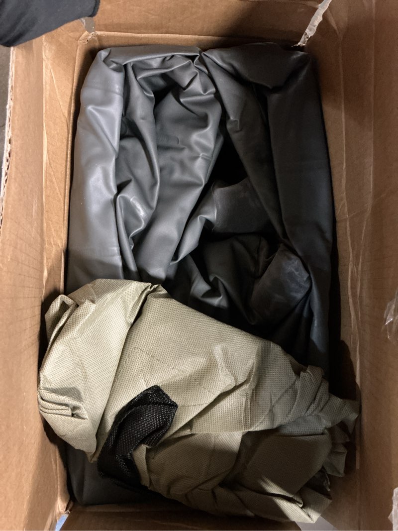 Condition photo showing As Is for intex 64417ed 22in queen dura-beam comfort plush high-rise inflatable air mattress with built in pump for travel and camping, 600lb weight capacity