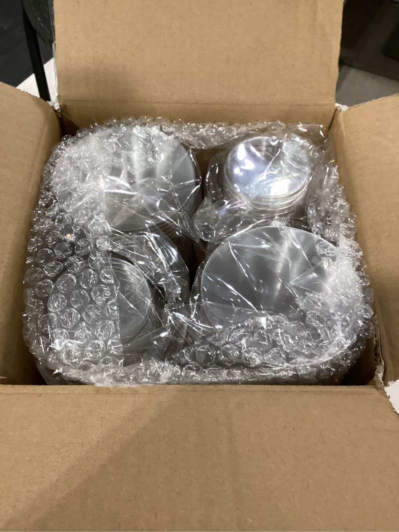 Condition photo showing New/Like New for wellife 200 pcs gold plastic cups,9 oz clear plastic cups,disposable wine glasses,plastic cocktail glasses for party and wedding f-gold rim 200pcs