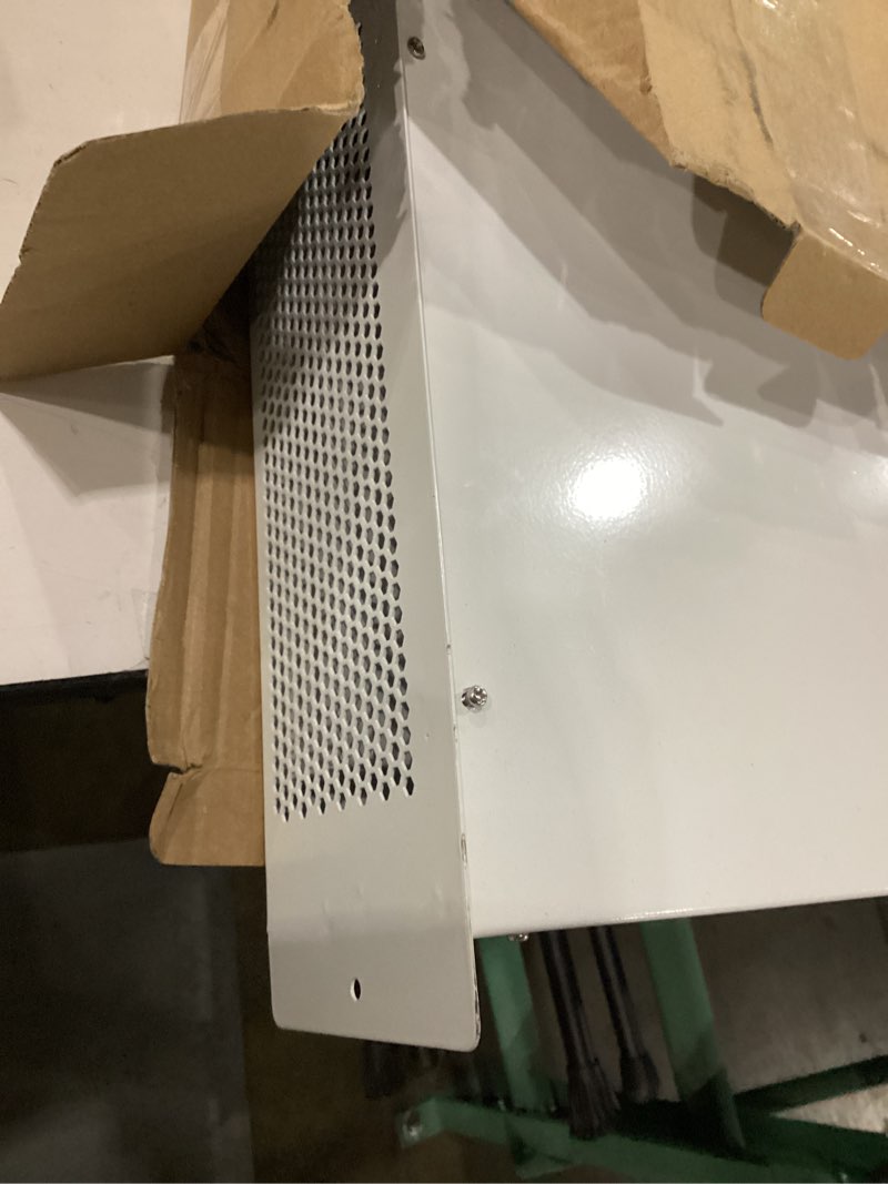 Condition photo showing Good Condition for 1500W Electric Kickspace Heater with Thermostat and Timer, Under Cabinet Toe Kick Heater with Remote Control, Gentle Heating for 100–150 sq.ft, 4-Inch Slim Wall Heater for Bathroom Kitchen Vanity