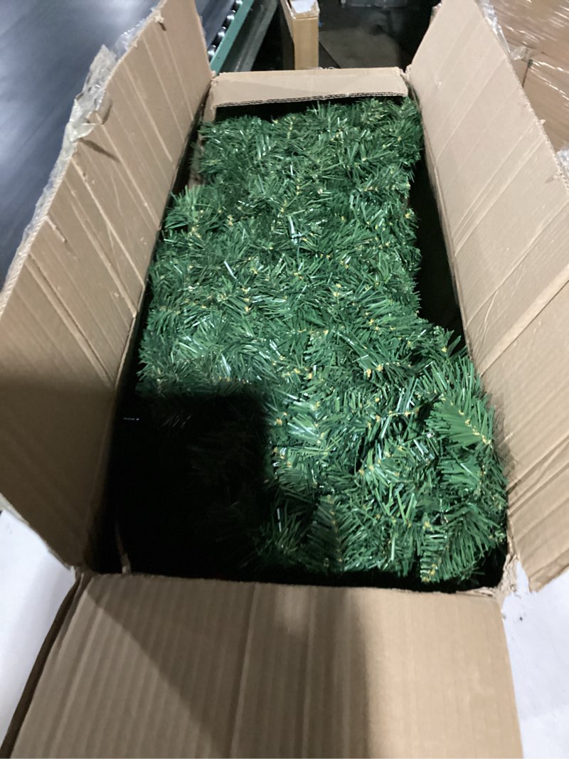 Condition photo showing Good Condition for 60in large christmas wreath - hoyechi lighted wreaths holiday decor, outdoor wreath with 300 colorful leds, 930 pvc tips, metal hook, 9 functions, timer, power plug-in, remote controls 60 inch