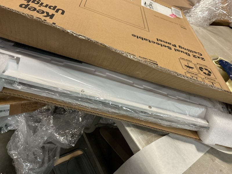 Condition photo showing Good Condition for Sunco 2x2 LED Flat Panel Lights for Drop Ceiling, Troffer Replacement Light Fixture, 5200 LM, Selectable Features, 30W/35W/40W, 4000K/5000K/6000K, Dimmable (0-10V) ETL/DLC 2 Pack. 3 CCT in One (4000K, 5000K, 6000K) 2x2