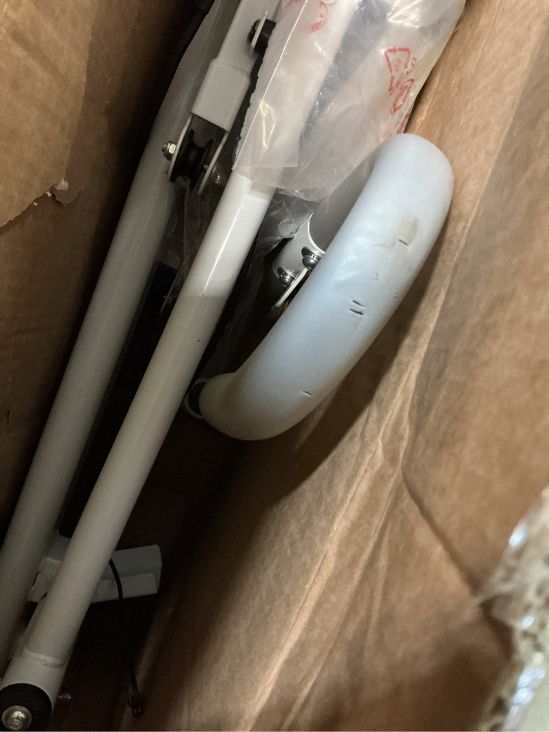 Condition photo showing As Is for Stair Stepper for Home Vertical Climber, Foldable Full Body Exercise Aerobic Climbing Machines, Mountaineering Fitness Equipment with Adjustable Handles (White)