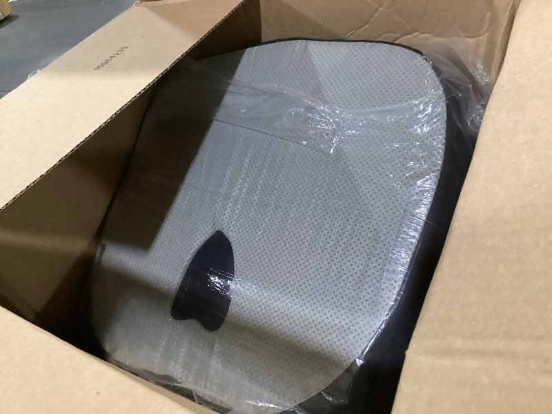 Condition photo showing Good Condition for car seat cushion, ergonomic memory foam car seat pad for sciatica pain relief, larger driving seat cushion for car short drivers on long drives - butt cushion for car,truck, office - black