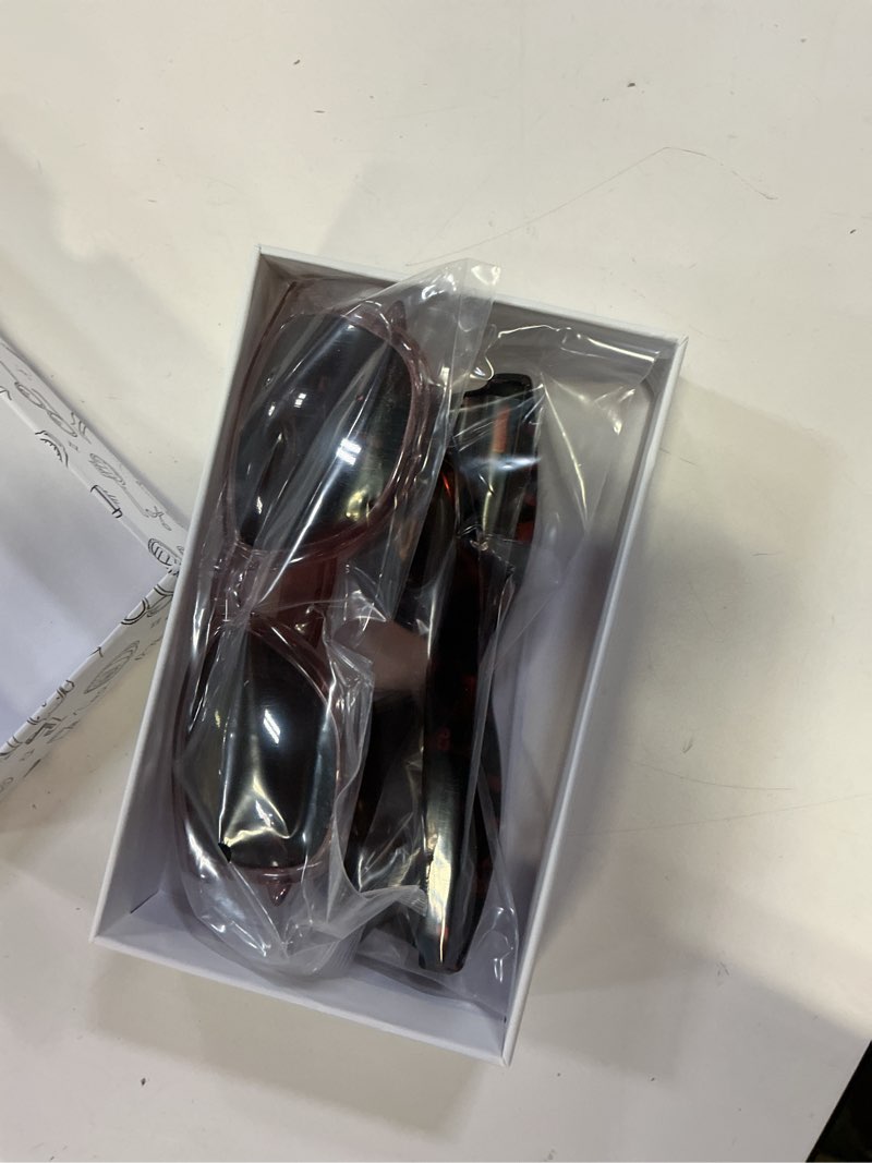 Condition photo showing Good Condition for progressive reading sunglasses for women and men spring hinges multifocal readers sunglasses uv400 protection tortoise+ light brown 1.5 x