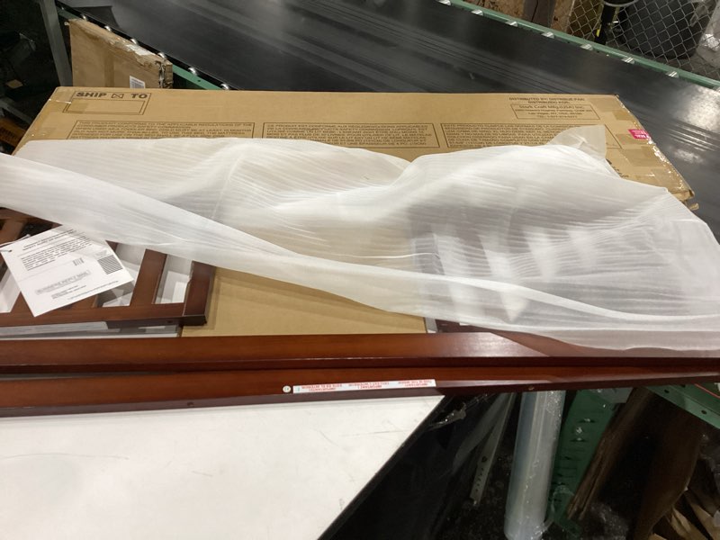 Condition photo showing New/Like New for storkcraft & graco toddler safety guardrail kit with slats (espresso) – greenguard gold certified, converts compatible storkcraft & graco crib to toddler bed, kit includes 2 guardrails slat kit espresso