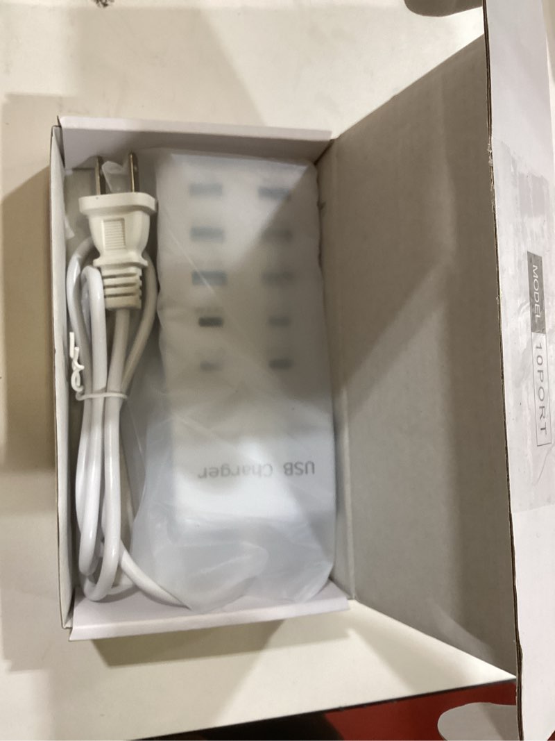 Condition photo showing Good Condition for USB Charging Station with 6 USB-A & 4 USB-C Ports, 50W 10A USB Charging Block for Smart Phone, Tablet, Laptop, Multiple Devices - USB Power Strip with Auto-Detect Technology (1 PCS)