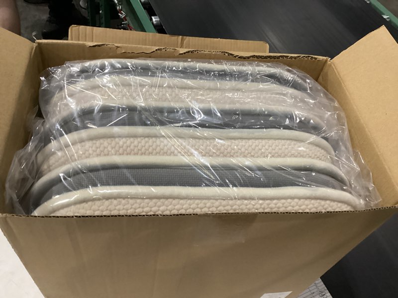 Condition photo showing New/Like New for gorilla grip slip resistant chair cushions, no ties required, set of 6 memory foam pads for dining room, kitchen table, office, rocking chairs, plush seat cover cushion pad, home decor, 16x16, cream