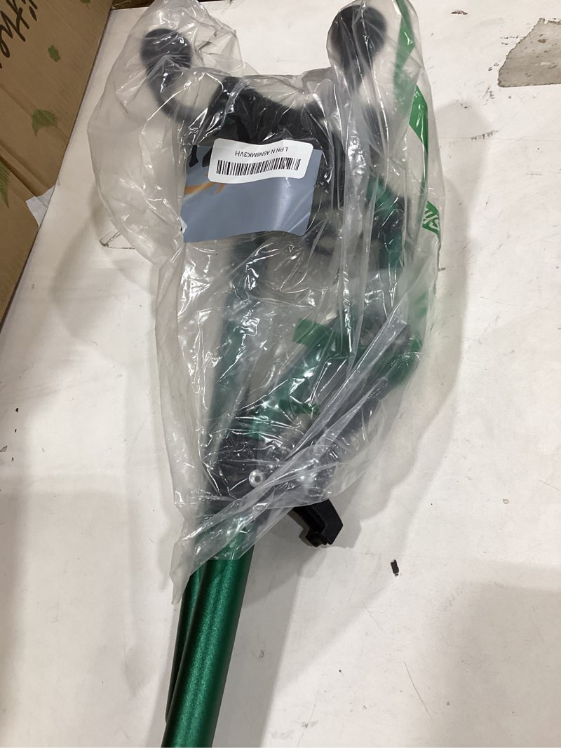 Condition photo showing Good Condition for walking cane with 4 prongs and extra side handle – adjustable, for balance & stability for adults, seniors, and injured. green
