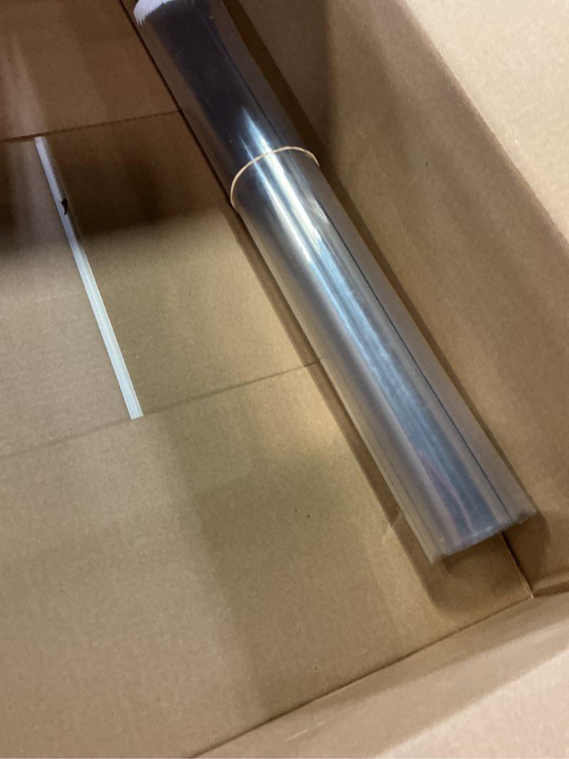 Condition photo showing Good Condition for LovePads Clear Desk Mat 24 x 54 Inch, 1.5mm Thick Clear Table Protector, Waterproof Plastic Table Cover Protector, PVC Desk Protector Mat, Vinyl Desk Cover for Desktop, Coffee & Dining Table 24" x 55" (Rectangular) Clear 1.5mm