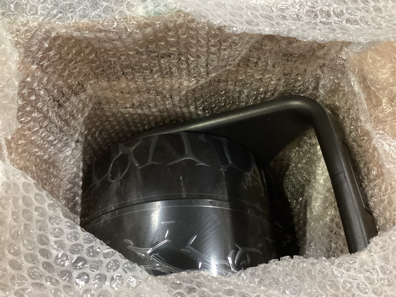 Condition photo showing As Is for Lasko Portable Utility Fan, 12” 289 CFM Pivoting High Velocity Air Mover Blower Fan, 3 Speeds, 2 Accessory Outlets 120V, Black, U12104 Classic