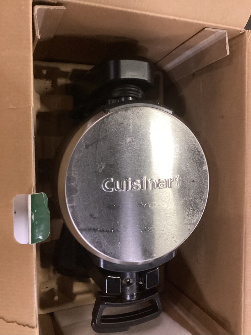 Condition photo showing As Is for cuisinart double flip belgian waffle maker, waf-f40nas