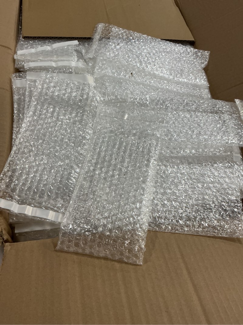 Condition photo showing Good Condition for frienda 300 pcs clear self sealing bubble cushion bags double wall bubble pouch bag plastic shockproof protective packing for small business moving shipping packaging storage(4" x 8")