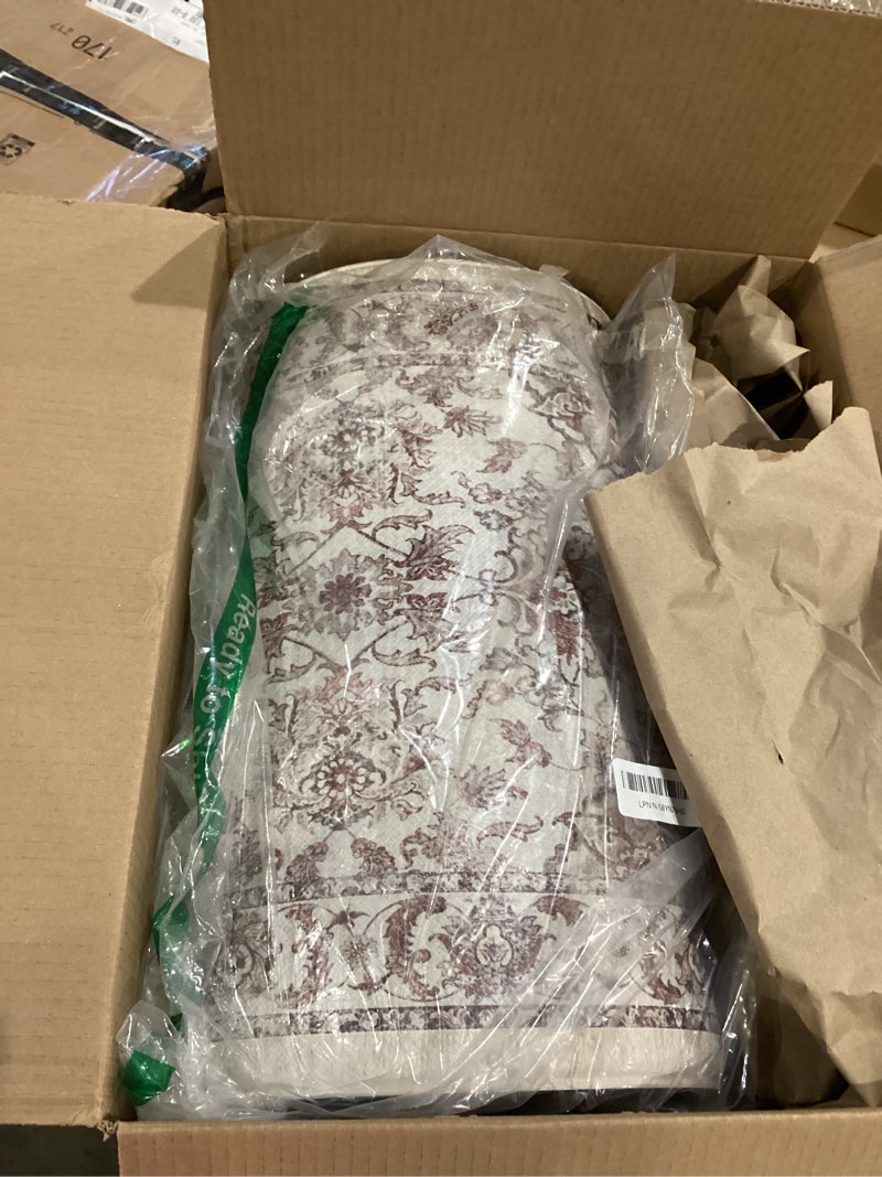 Condition photo showing Good Condition for kimode comfort kitchen floor mats cushioned anti fatigue,boho vintage floral kitchen rugs sets of 2,ergonomic memory foam carpet non slip for sink laundry office,purple grey 17"x29.5"+17" x47” 17" x 29.5"+17" x 47" grey/purple