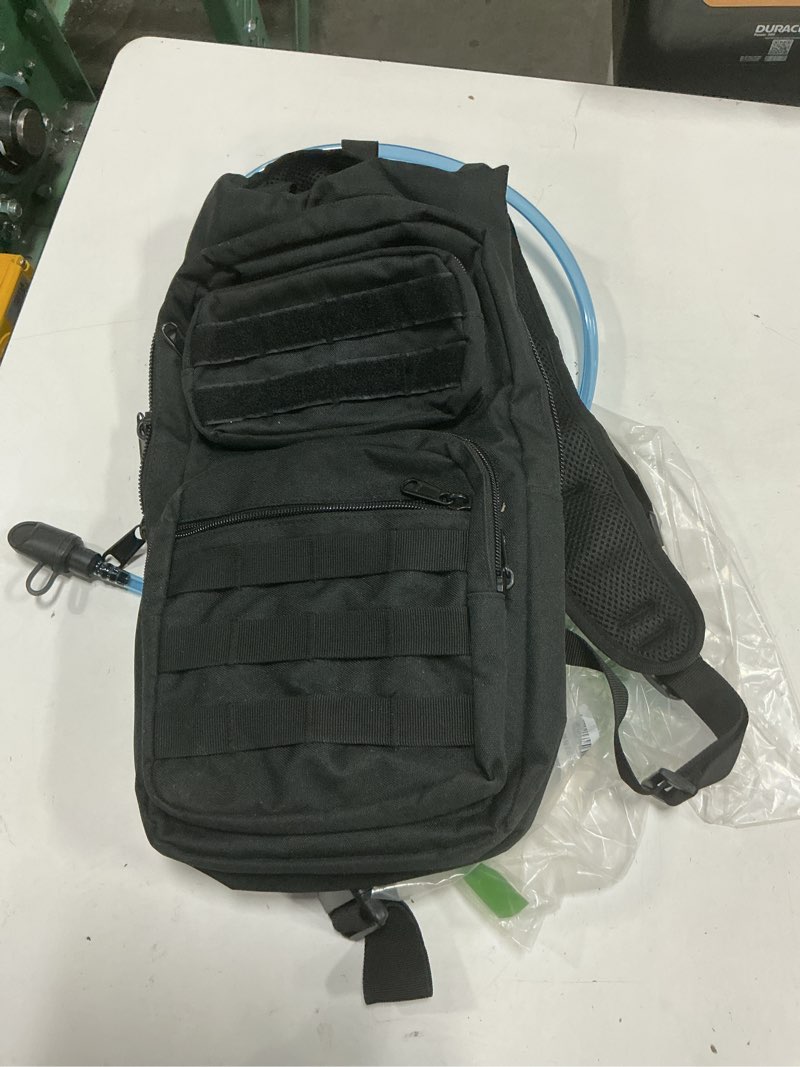 Condition photo showing As Is for frtkk hydration backpack with 3l tpu hydration bladder, lightweight insulation hydration pack for cycling, hiking, running, climbing, hunting, biking