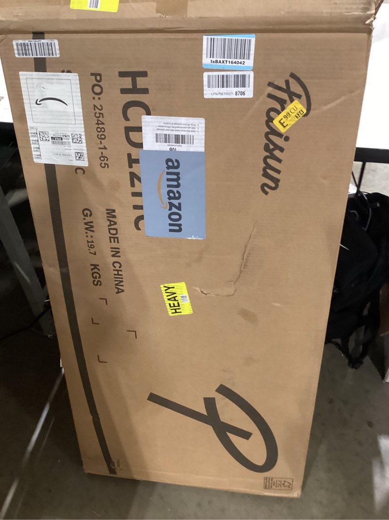 praisun 53" l shaped desk with power outlets and usb-c port, reversible computer corner office desk 