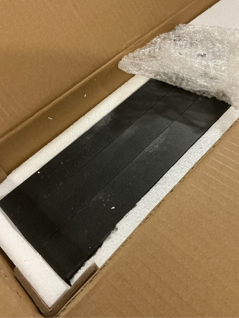 Condition photo showing Good Condition for ralgend floating shelves for wall, 1.5" thick wall shelf set of 3 with invisible brackets, 23.6l x 7.9w hanging book shelves farmhouse home decor for bathroom, living room, bedroom, black 6301bjp3bk 23.6 inches black