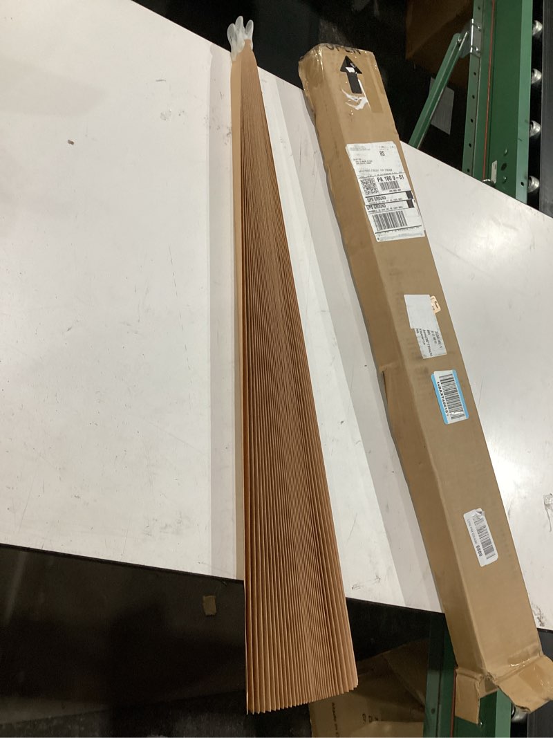 Condition photo showing New/Like New for myshade 6 pack temporary blackout paper shades for windows,paper pleated blinds with adhesive,no tools no drilling free cut size temporary room darkening shades(brown, 36" w x 72" h) brown 36"w*72"h - 6 pc