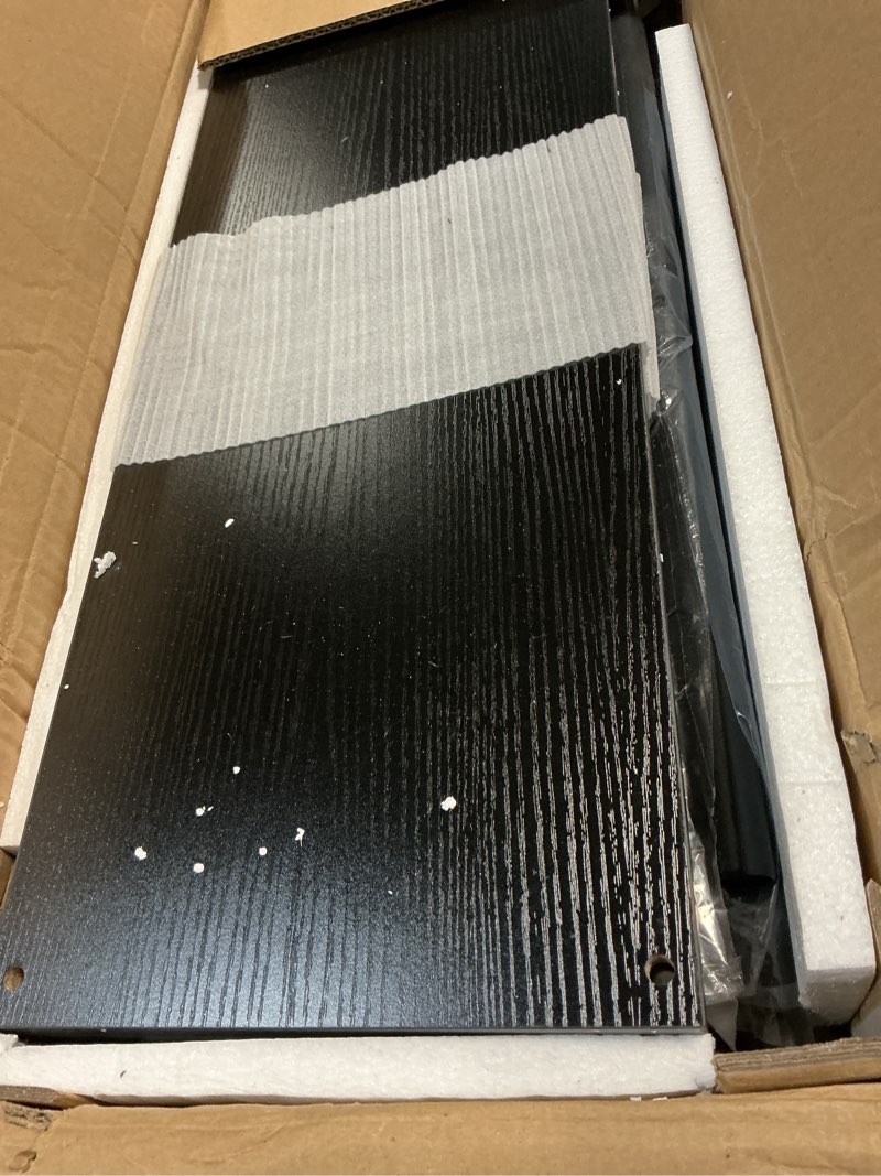 Condition photo showing New/Like New for Mlinavn Over-The-Toilet Storage Rack, 4-Tier Bathroom Organizer Shelf Over Toilet with Adjustable Shelf and Basket, Freestanding Space Saver Bathroom Shelves Above Toilet for Room (Black) Round Tube - Black