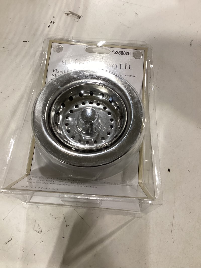 Condition photo showing Good Condition for allen and roth fixed post sink strainer stainless steel finish