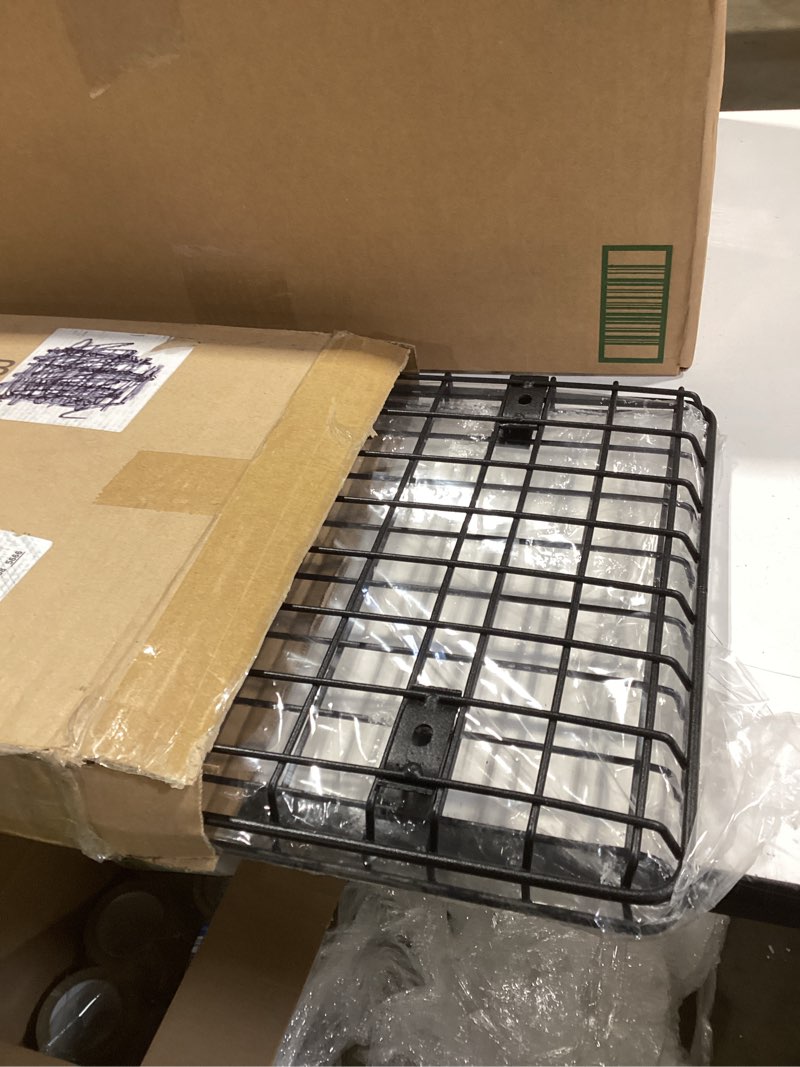 Condition photo showing Good Condition for WALMANN 12x24 inch Wall Shelves, Wall-Mounted Storage Shelf for Garage, Closet, Laundry Room, Heavy Duty Floating Shelf, Holds Up to 60 lbs(Pack of 2, Black) Black 12x24 in