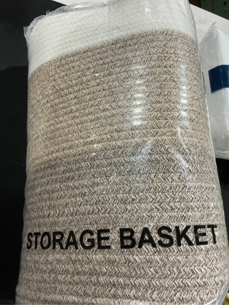 Condition photo showing Good Condition for OIAHOMY 115L Laundry Baskets Hamper with Handles, Decorative Basket for Living room, Woven Storage B