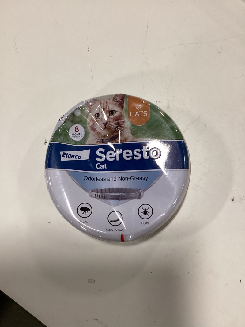 Condition photo showing New/Like New for Seresto Cat Vet-Recommended Flea & Tick Treatment & Prevention Collar for Cats | 8 Months Protection 1 Pack