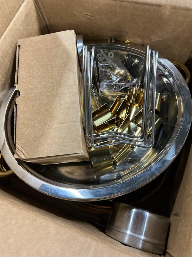 Condition photo showing Good Condition for keyoxy round chafing dishes for buffet 5 qt,high grade chafing dish buffet set with stainless steel 