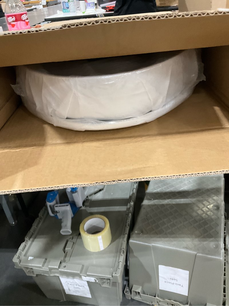 Condition photo showing New/Like New for elevated toilet seat 3 inch, elongated toilet seat risers for seniors, slow close, heavy duty, never loosen, raised toilet seat elongated bowl, white(18.5”)