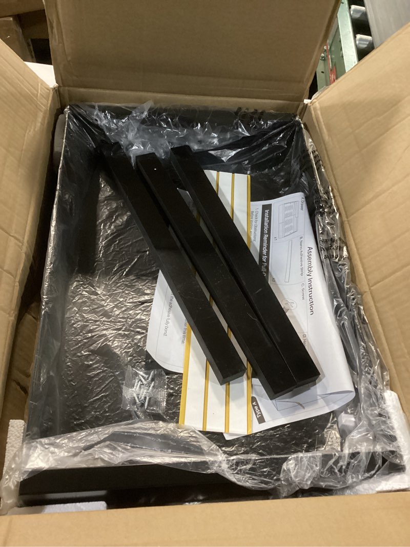 Condition photo showing Good Condition for Pull out Cabinet Organizer, Wider Expandable(14"-24") Heavy Duty Slide out Drawers Fixed with Adhesive Nano Film for Pots and Pans, Roll out Shelf Storage for Kitchen Base Organization(Black) Black 21"D×14"-24"W(1 Pack)