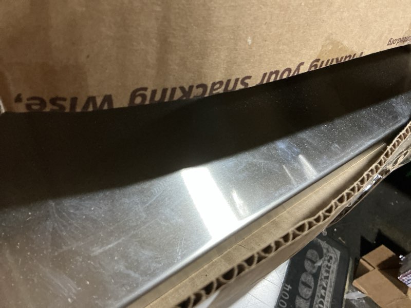 Condition photo showing As Is for maiker off road tailgate table rear foldable cargo shelf aluminum alloy storage shelf molle panel for ford bronco 2021-2024
