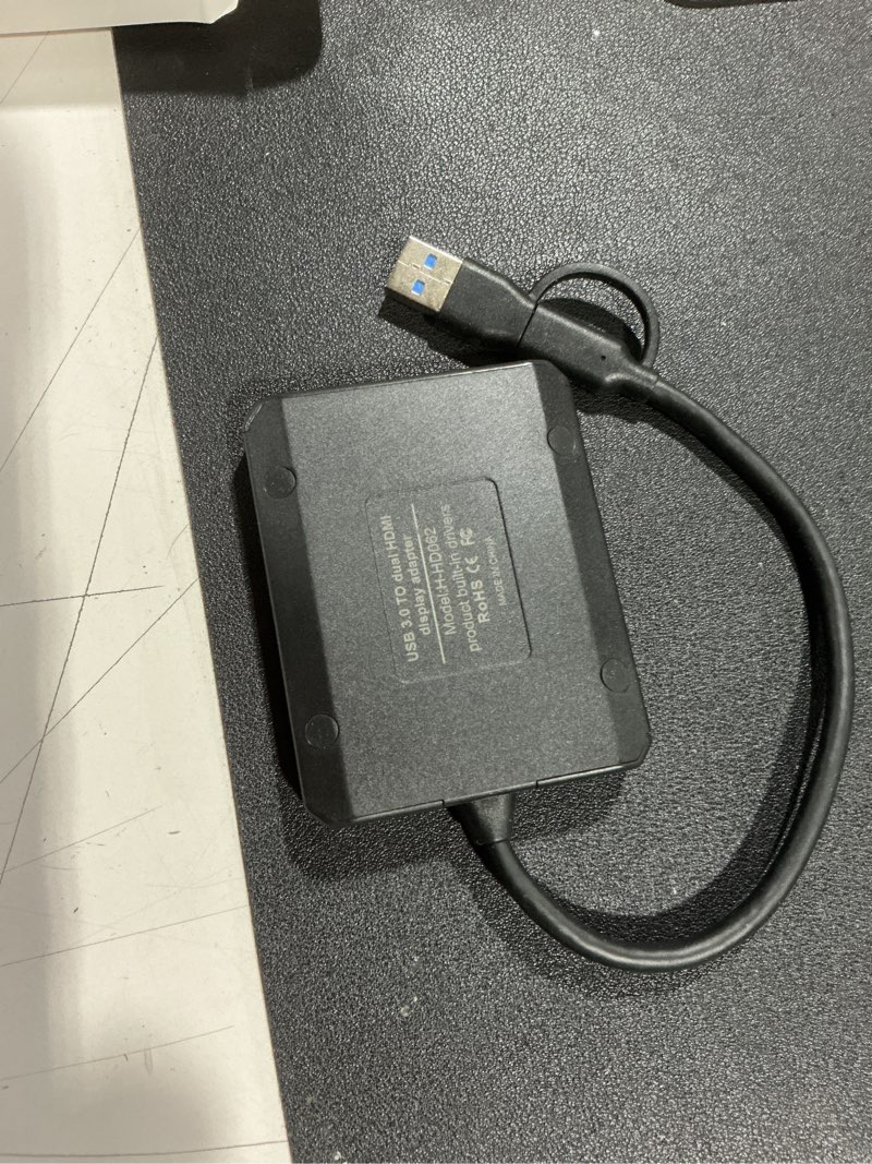 Condition photo showing Good Condition for usb 3.0 to dual hdmi adapter - usb c/usb 3.0 to hdmi splitter extended display dual monitors with usb 3.0 port, usb to 2x hdmi monitors 1080p@60hz for laptop monitor desktop tv, mac os windows android