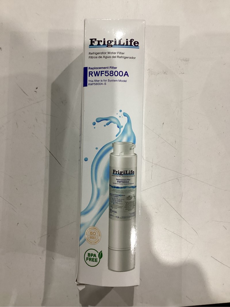 Condition photo showing As Is for FrigiLife RWF5800A Replacement for Frigidaire EPTWFU01, EWF02, Pure Source Ultra II, PureSource Ultra 2, SCWFTCTO1, EPTWFUO1, GP006, CLCH128, SMF1007, DE022 TH-01 MR022 Refrigerator Water Filter Count (Pack of 1)