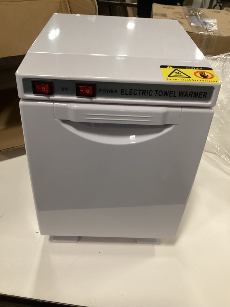 Condition photo showing New/Like New for ( white color ) Towel Warmer, 2-in-1 Professional Mini Small Hot Towel Warmer for Spa, Facial Towel Warmers Esthetician for Beauty Salon and Spa.(5L-)