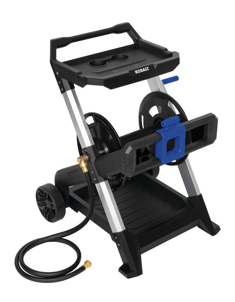 kobalt aluminum 200-ft cart hose reel