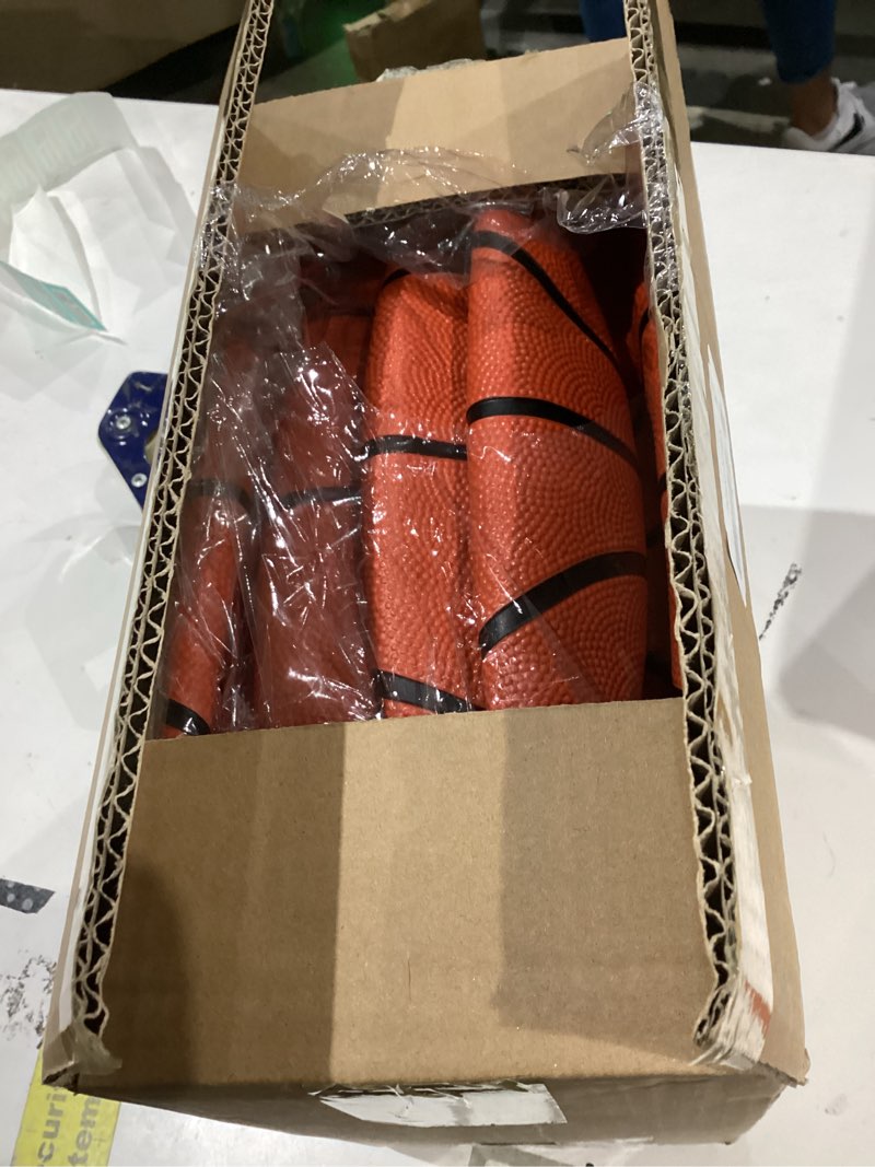 Condition photo showing Good Condition for 6 pack 29.5" official size 7 basketball balls inflatable with pump for men and women for outdoor, indoor or training, mens adult basketball