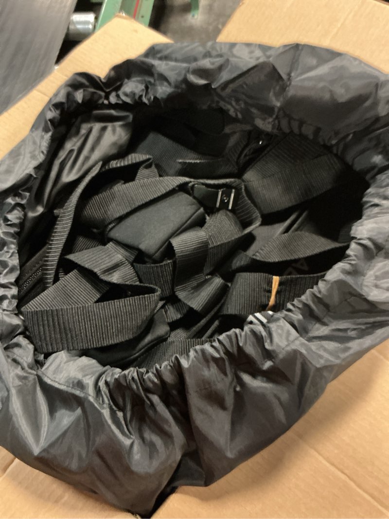 Condition photo showing Good Condition for abahub soft roof rack pads with 2 tie down straps, 2 tie down ropes, 2 hood loops and storage bag, for surfboard, kayak, canoe, heavy duty universal car roof racks system black 35 inch