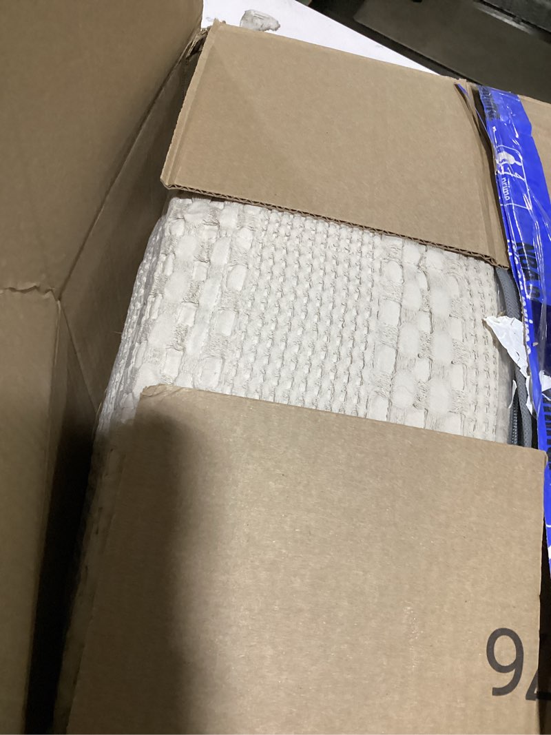 Condition photo showing New/Like New for Sanracie Cotton Oversized King Bedspread(128"x120"),Khaki Waffle Quilt Set 3 Pcs Soft Lightweight Extra Large King Quilt Bedding Set,Farmhouse Coverlet Quilt Set Shabby Vintage Chic Bedding Set Oversized King Plus(128*120) Khaki