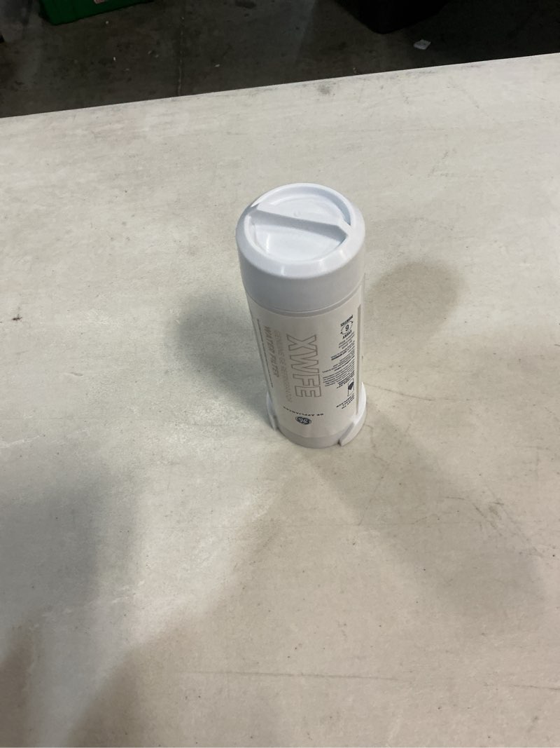 Condition photo showing Good Condition for ge xwfe refrigerator water filter, genuine replacement filter, certified to reduce lead, sulfur, and 50+ other impurities, replace every 6 months for best results, pack of 1