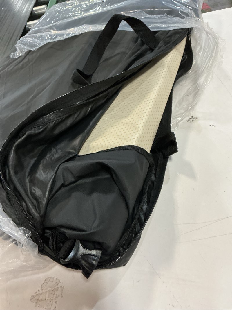 Condition photo showing Good Condition for Back Seat Extender for Dogs, PU Leather Dog Car Seat Cover for Back Seat with Hard Bottom, 100% Waterproof, Scratch Proof and Anti Slip Dog Hammock for Cars and SUVs, Holds 400 lbs full-black Large