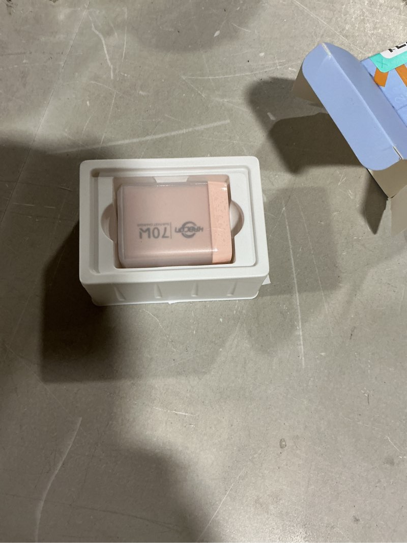 Condition photo showing New/Like New for USB C Charger 70W, GaN 2 Port Compact Fast Wall Charger for MacBook Pro/Air, iPad Pro, Galaxy S23, Dell XPS 13, Note 20/10+, iPhone 17 16 15/Pro, Steam Deck, and More (Pink)