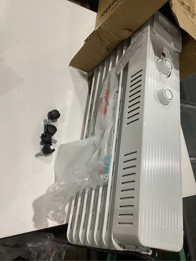 Condition photo showing New/Like New for Pelonis Oil Filled Radiator Heater for Large Space, 2025 Upgraded, Space Heaters with 1500W Quiet Warmth Radiant Heater, 3 Heating Modes, Overheat & Tip-Over Protection, Adjustable Thermostat, White Upgraded White, NOT TESTED 