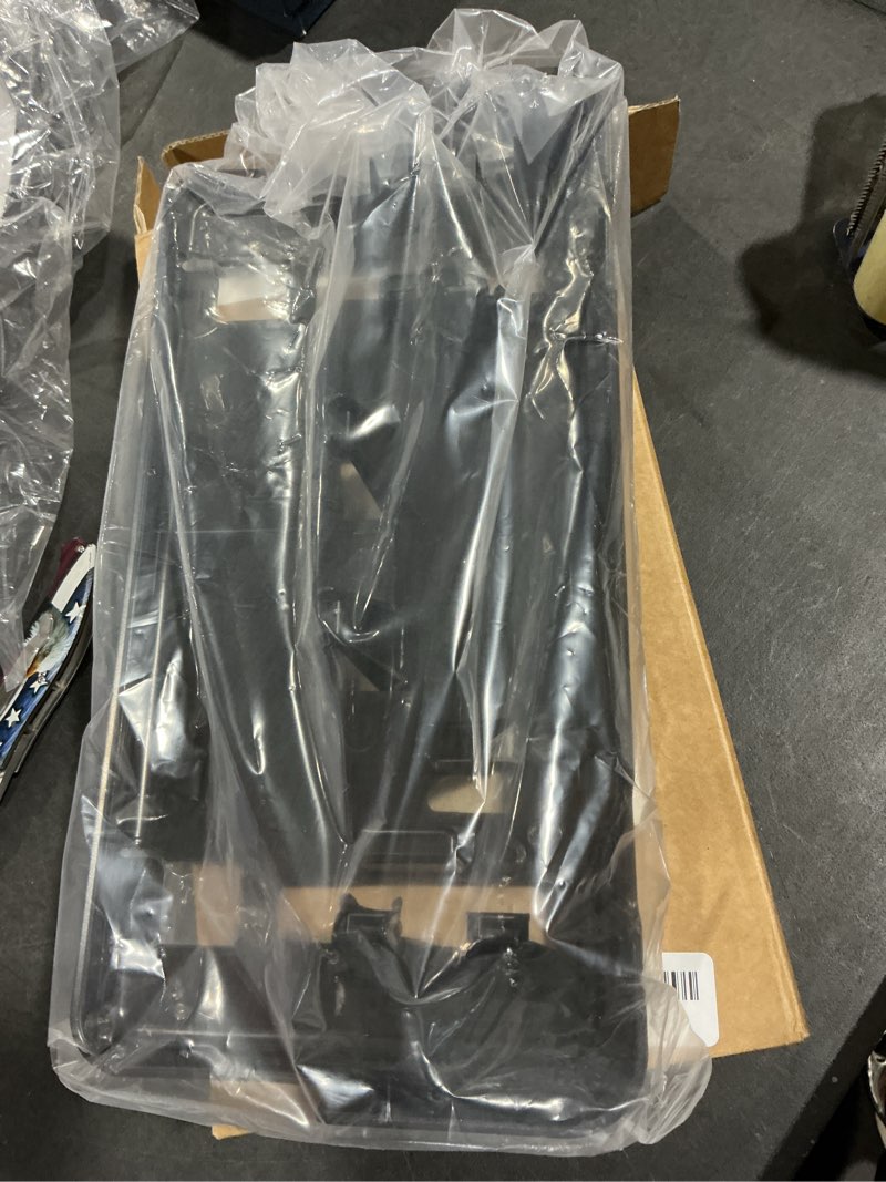 Condition photo showing New/Like New for Front Bumper License Plate Bracket Holde Frame Compatible with 2021 2022 2023 Ford F150, 2.7L, 3.0L, 3.5L V6 Replace, ML3Z-17A385-BB (NOT for Platinum Raptor) Black 2021-2023